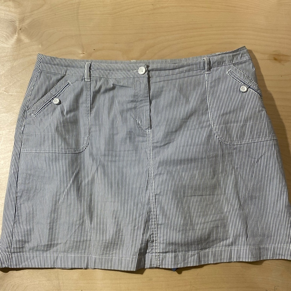 Karen Scott Striped Blue and White Skort 18 (MY)